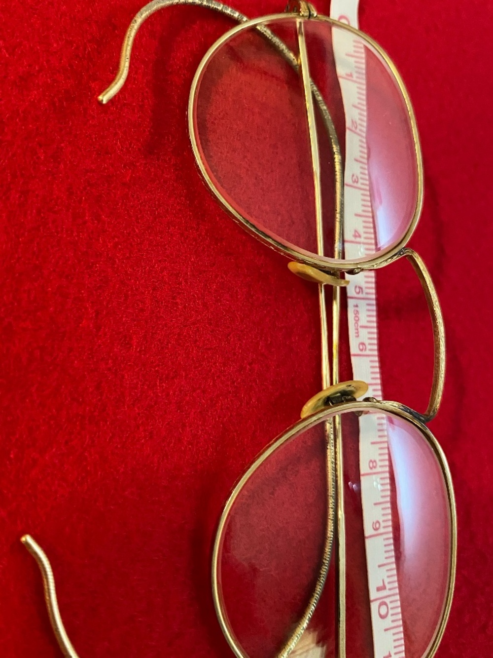 Vintage gold plated eyeglasses - Picture 2 of 7